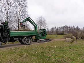 Entfernen der alten Deckschicht