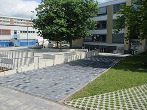 Teilfertigstellung des Innenhofes