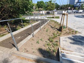 Vorplatzsanierung am Fennpfuhlpark in Berlin-Lichtenberg