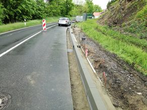 Böschungssanierung mit Gabionenbau