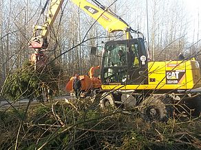 Bagger im Einsatz