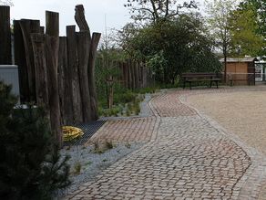 ZOO Halle - Bergterrassen - Teilansicht Pflanzung