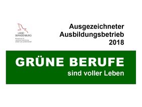 Ausbildungsplakette Grüne Berufe