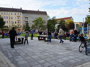 Eröffnung Lewaldplatz Neuer Tischtennisbereich - Foto: Susanne Zimmermann
