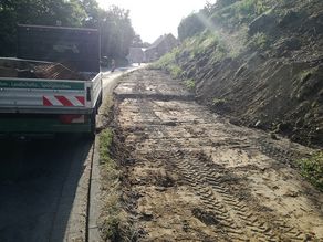 Böschungssanierung mit Gabionenbau