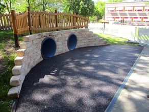 Einbau der ersten Elastikschicht