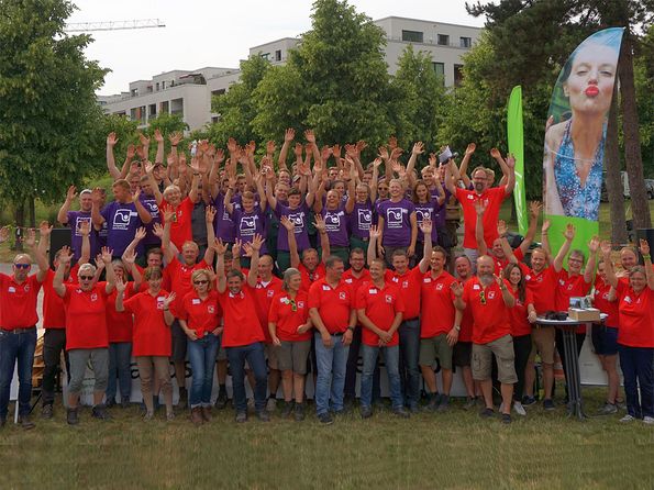 20 Teams gingen beim Landschaftsgärtner-Cup Nord vor dem Tierpark Hagenbeck ins Rennen. Foto: Kottich