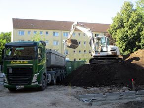 Abfuhr überschüssiger Massen