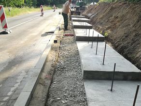 Böschungssanierung mit Gabionenbau