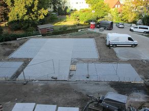 erste Parkflächen sind fertig