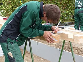 Bau der Holzelemente