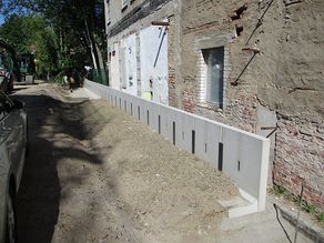 die erste Reihe steht