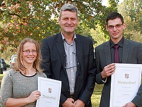 Zwei „frischgebackene“ Gärtnermeister im alpina-Team