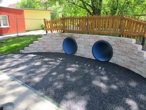 Fertigstellung der Stützmauern