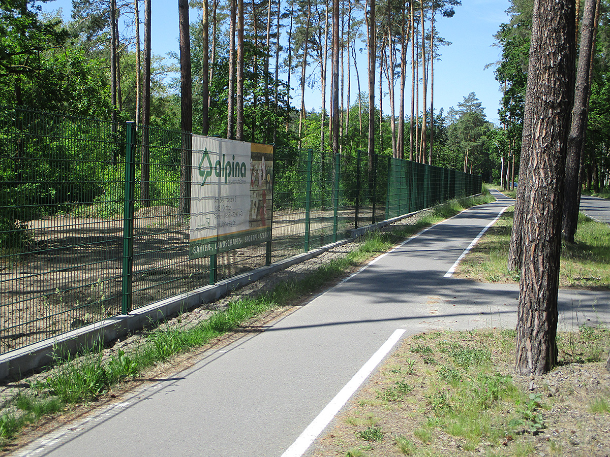 Zaunbauarbeiten in Cottbus