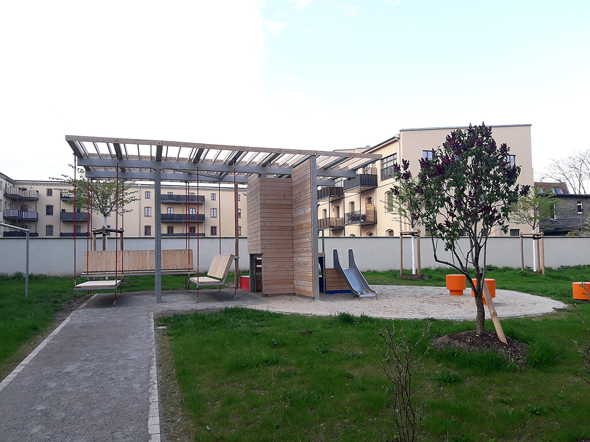 Lutherviertel Halle (Saale) – Klimagerechte Innenhöfe