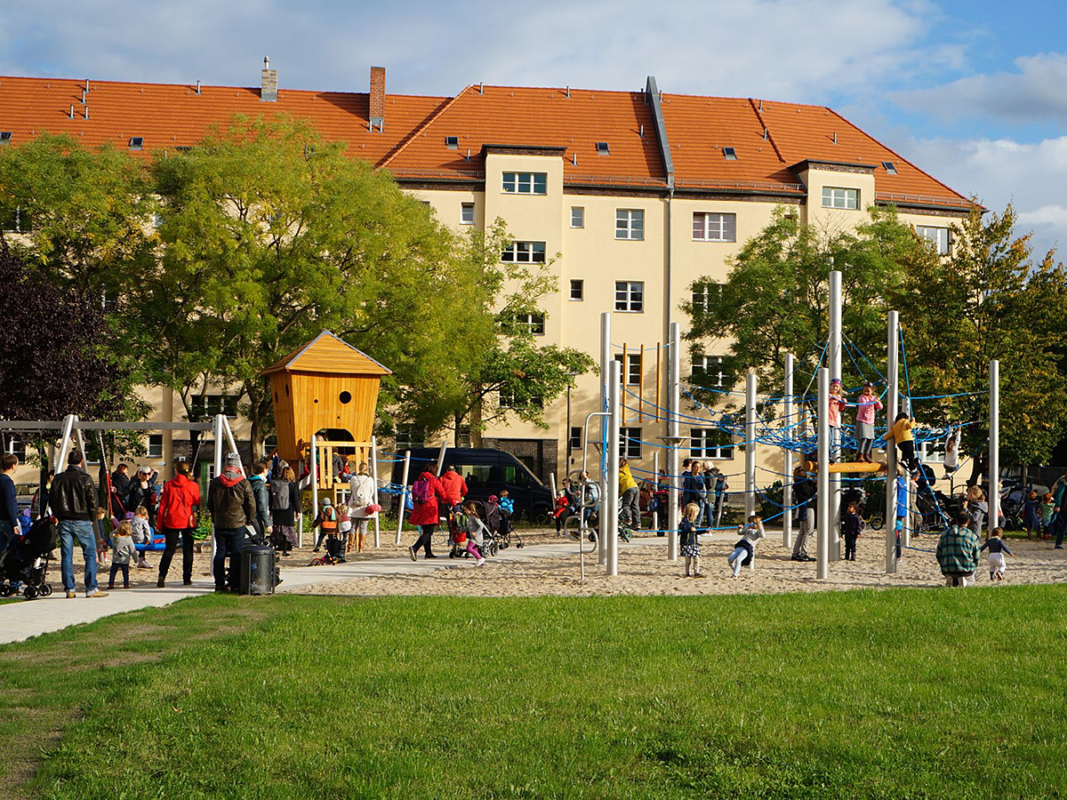 Eröffnung Lewaldplatz Spielbereiche Foto: Susanne Zimmermann